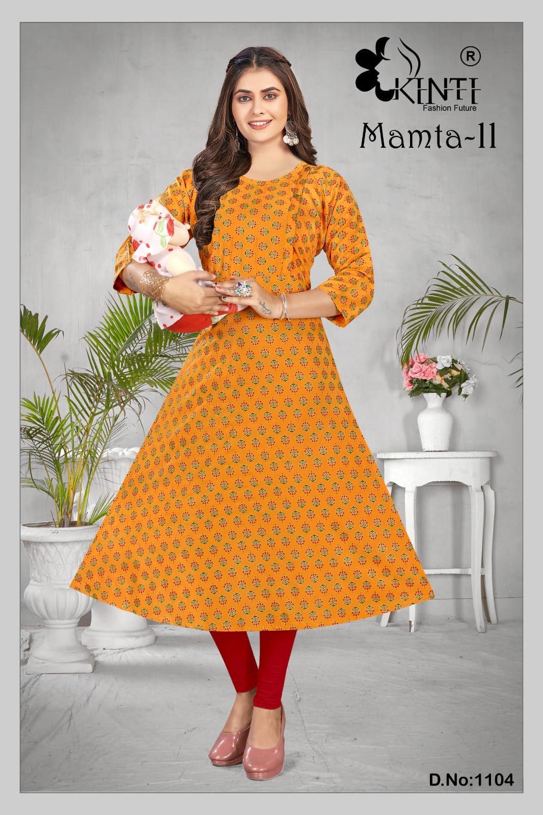 Mamta 11 By Kinti 1101-1108 Printed Kurtis Catalog